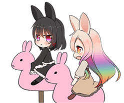 Rainbow & Monochrome Rabbit Vol.3 sticker #5077464