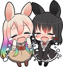 Rainbow & Monochrome Rabbit Vol.3 sticker #5077467