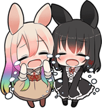 Rainbow & Monochrome Rabbit Vol.3 sticker #5077467