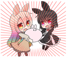 Rainbow & Monochrome Rabbit Vol.3 sticker #5077468