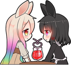 Rainbow & Monochrome Rabbit Vol.3 sticker #5077470