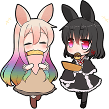 Rainbow & Monochrome Rabbit Vol.3 sticker #5077473