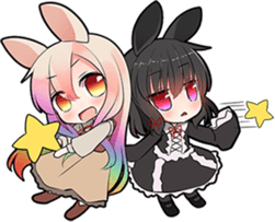 Rainbow & Monochrome Rabbit Vol.3 sticker #5077477