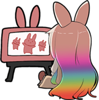 Rainbow & Monochrome Rabbit Vol.3 sticker #5077478