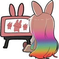 Rainbow & Monochrome Rabbit Vol.3 sticker #5077478