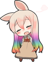 Rainbow & Monochrome Rabbit Vol.3 sticker #5077480