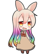 Rainbow & Monochrome Rabbit Vol.3 sticker #5077483