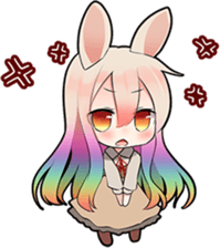 Rainbow & Monochrome Rabbit Vol.3 sticker #5077485