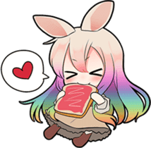 Rainbow & Monochrome Rabbit Vol.3 sticker #5077487