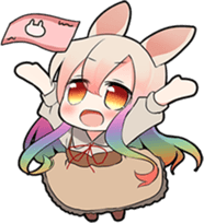 Rainbow & Monochrome Rabbit Vol.3 sticker #5077489