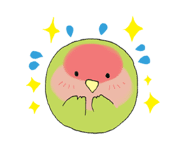 Perfectly round of true parrots sticker #5079459