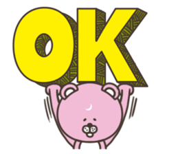 Pink bear stickers sticker #5079502