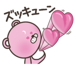 Pink bear stickers sticker #5079512