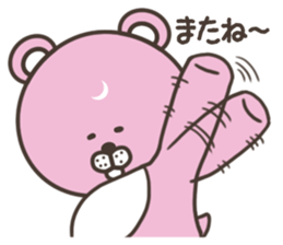 Pink bear stickers sticker #5079539