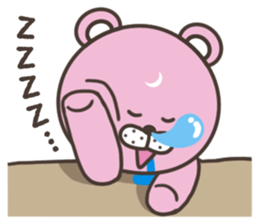 Pink bear stickers sticker #5079540