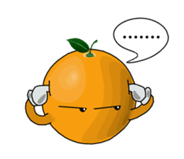 Funny orange~for english sticker #5079790