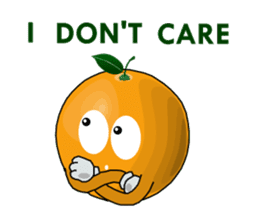 Funny orange~for english sticker #5079796