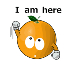 Funny orange~for english sticker #5079797