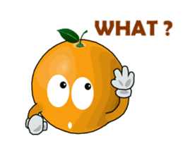 Funny orange~for english sticker #5079800