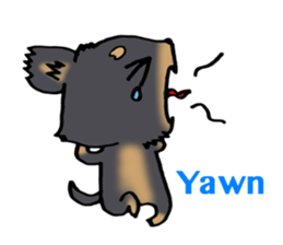 Black puppy sticker #5080496