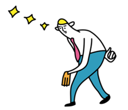 Good luck! Eternal baseball boy sticker #5082506