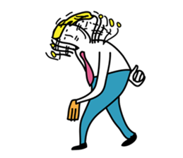 Good luck! Eternal baseball boy sticker #5082507