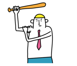 Good luck! Eternal baseball boy sticker #5082508