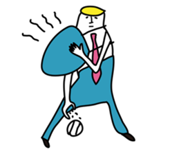 Good luck! Eternal baseball boy sticker #5082522