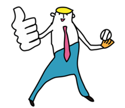 Good luck! Eternal baseball boy sticker #5082530