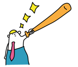 Good luck! Eternal baseball boy sticker #5082533