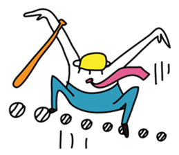 Good luck! Eternal baseball boy sticker #5082539