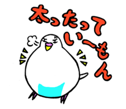 Dachshund Terry and two birds. sticker #5082585