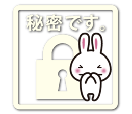 Icon-like stickers with a rabbit sticker #5083624