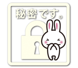 Icon-like stickers with a rabbit sticker #5083624