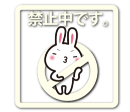 Icon-like stickers with a rabbit sticker #5083628