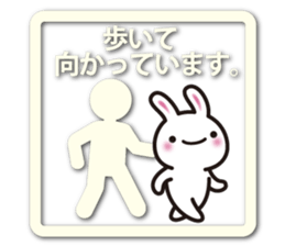 Icon-like stickers with a rabbit sticker #5083637