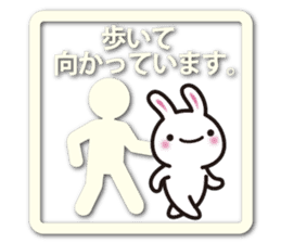 Icon-like stickers with a rabbit sticker #5083637