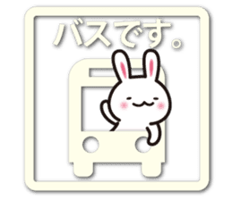 Icon-like stickers with a rabbit sticker #5083639