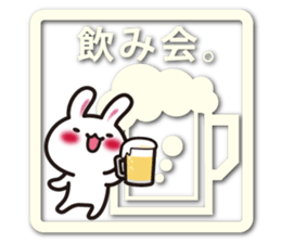 Icon-like stickers with a rabbit sticker #5083644