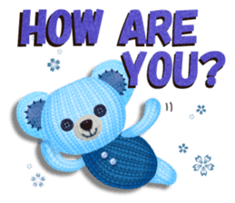 Woolen stuffed toys(English version) sticker #5083908