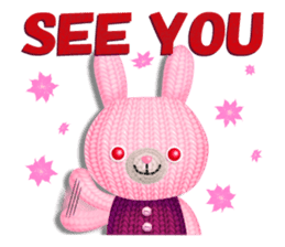 Woolen stuffed toys(English version) sticker #5083909