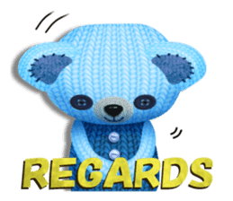 Woolen stuffed toys(English version) sticker #5083913