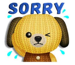 Woolen stuffed toys(English version) sticker #5083914