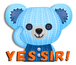 Woolen stuffed toys(English version) sticker #5083916