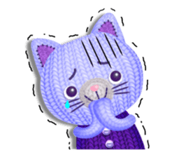 Woolen stuffed toys(English version) sticker #5083926