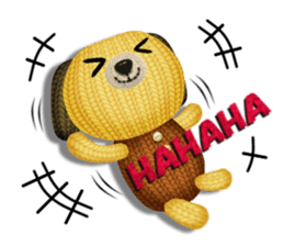 Woolen stuffed toys(English version) sticker #5083929