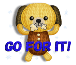 Woolen stuffed toys(English version) sticker #5083932