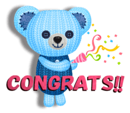 Woolen stuffed toys(English version) sticker #5083936