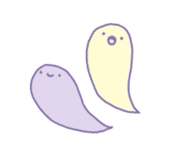 Dreamy Pastel Ghosts sticker #5084465