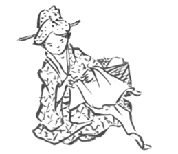 People in the Edo Period sticker #5085267